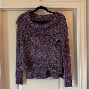 Purple American Eagle Turtleneck sweater.